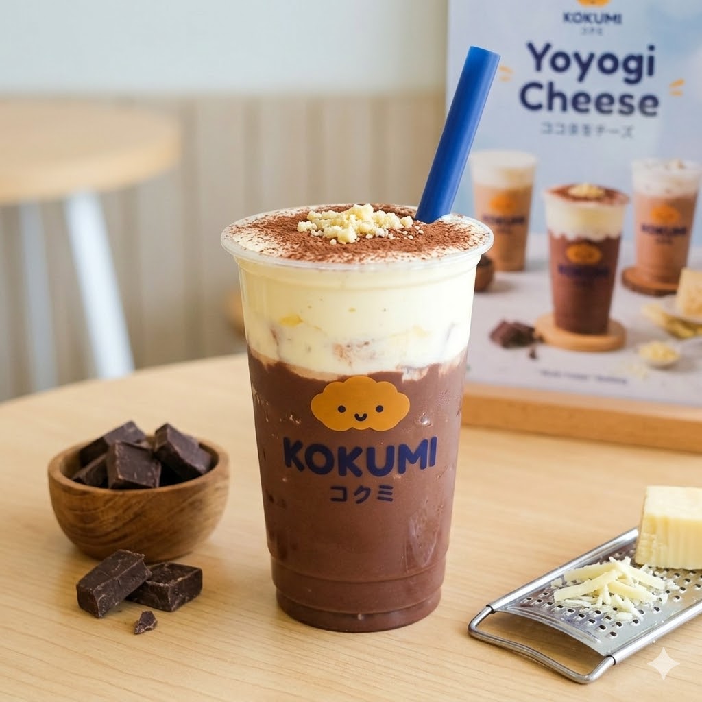 Yoyogi Cheese – Dark chocolate drink dengan signature cheese